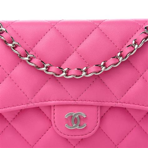 pink chanel flip phone|CHANEL Lambskin Quilted Flap Phone Holder With Chain Pink .